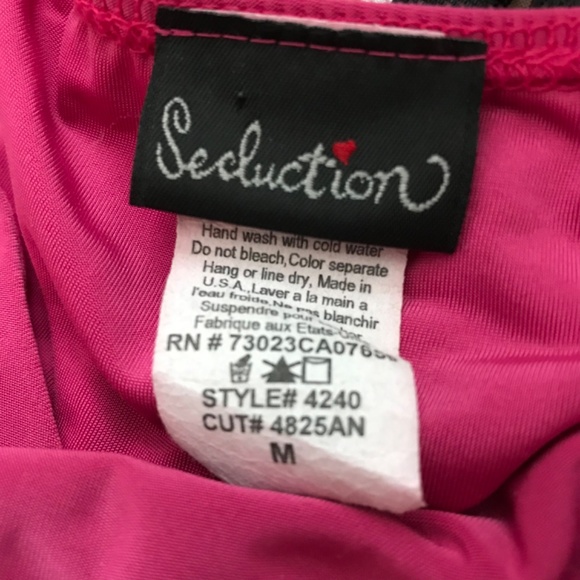 Rare Y2K Seduction Ruched Spaghetti Strap Top S Fit Ruffle Hem Magenta Pink - Picture 12 of 14